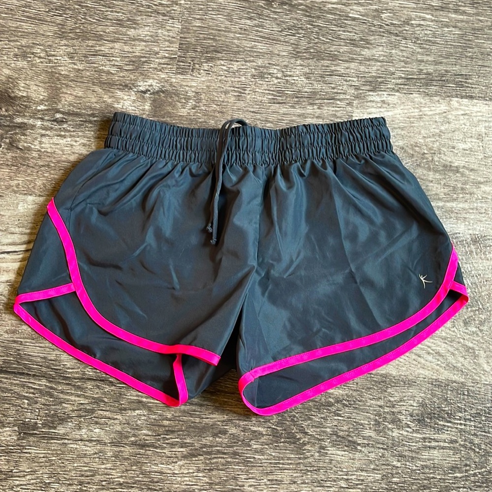 Grey and pink danskin athletic shorts